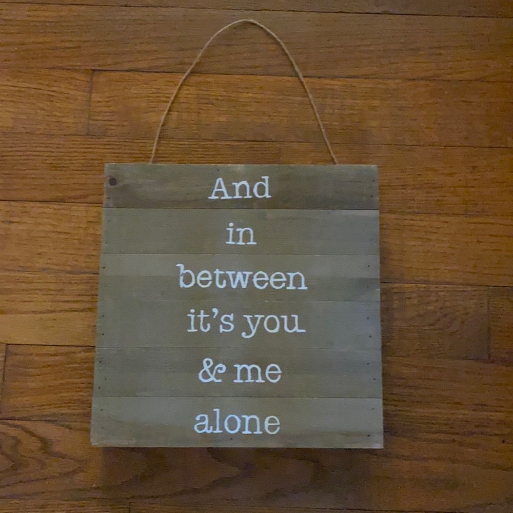 Handmade sign